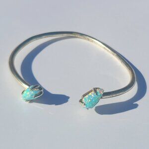 Kendra Scott Blue Kyocera Opal Cuff Bracelet